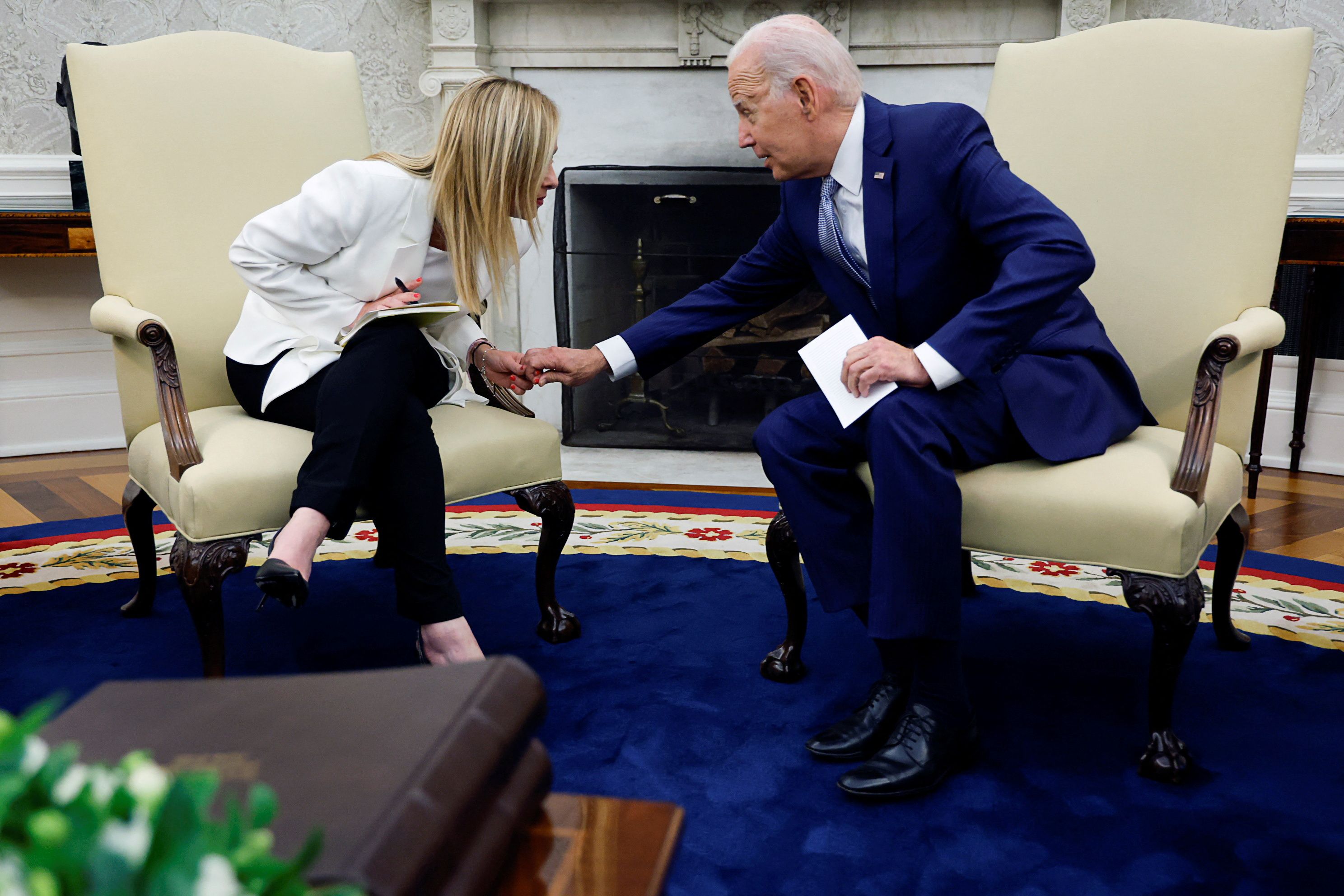 بایدن و ملونی درباره همکاری واشینگتن و رم به منظور مقابله با چالش‌های چین توافق کردند