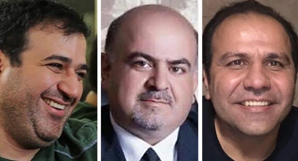 Three detainees who were planning to sue Ali Khamenei. File photo