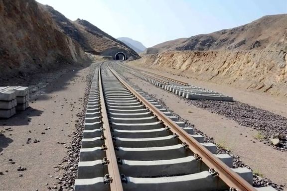 Part of the incompletes Astara-Rasht railroad in 2023