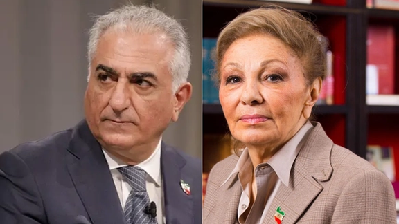 Iran’s exiled Queen, Farah Pahlavi, and her son, Prince Reza Pahlavi