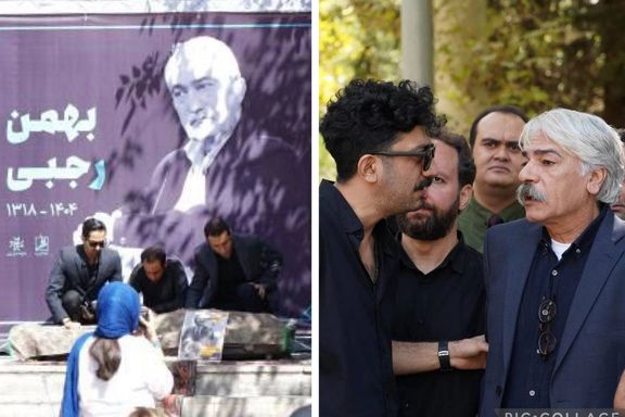 مراسم تشییع پیکر بهمن رجبی، نوازنده صاحب سبک و مدرس تنبک، در خانه هنرمندان تهران برگزار شد