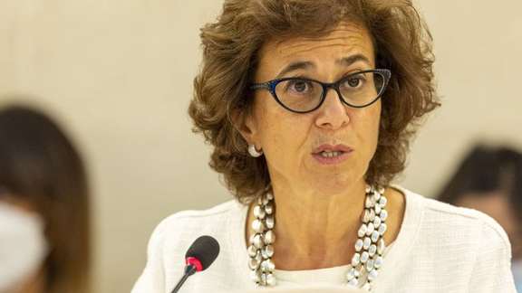 Nada Al-Nashif, United Nations Deputy High Commissioner for Human Right in Geneva, Switzerland, September 12, 2022