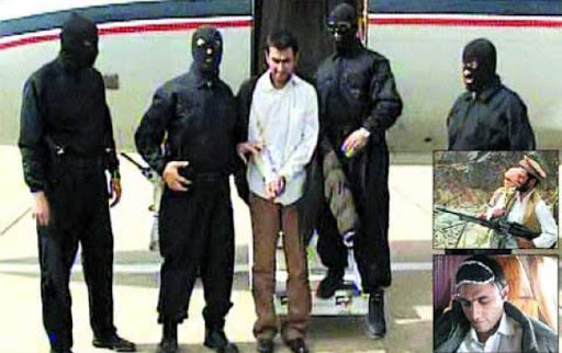 Jundallah leader Abdolmalek Rigi following his arrest by Iranian authorities on February 23, 2010.
