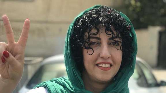 Political prisoner Narges Mohammadi sentenced to eight years in jail.
