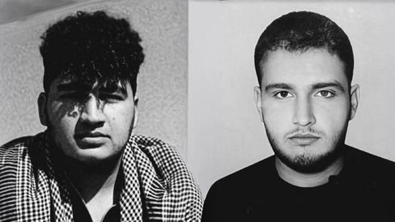 از راست به چپ: رسول کدیوریان، ۱۷ ساله، و رضا کدیوریان، ۲۰ ساله