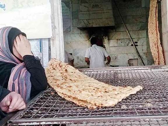 An Iranian woman at a bakery