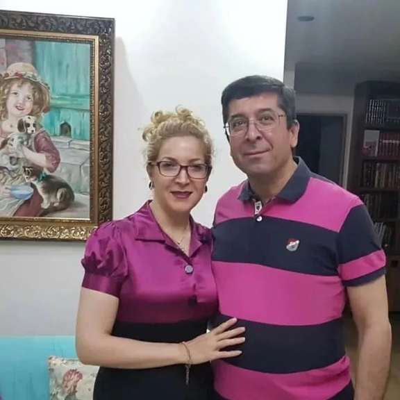 Hamid Qarahassanlou, a fifty-four-year-old radiologist, and his wife Farzaneh