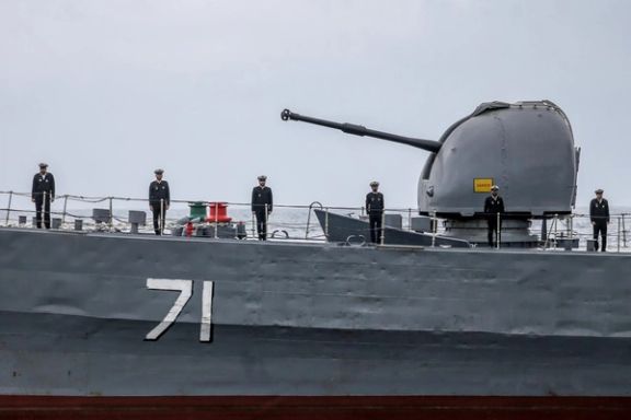 A file photo from a military drill in Iran