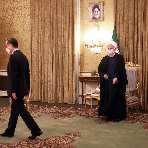 دیدار حسن روحانی با وزیر خارجه چین