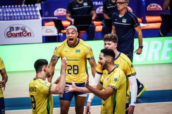 برزیل ۳-۰ ایران؛ شکست تیم ملی والیبال در اولین دیدار لیگ ملتها