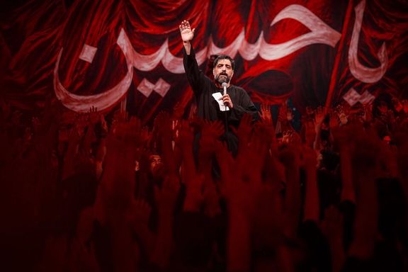 Worshippers attend a Muharram mourning ceremony in Tehran, commemorating the martyrdom of Imam Hussein, a central figure in Shia Islam, June 17, 2026