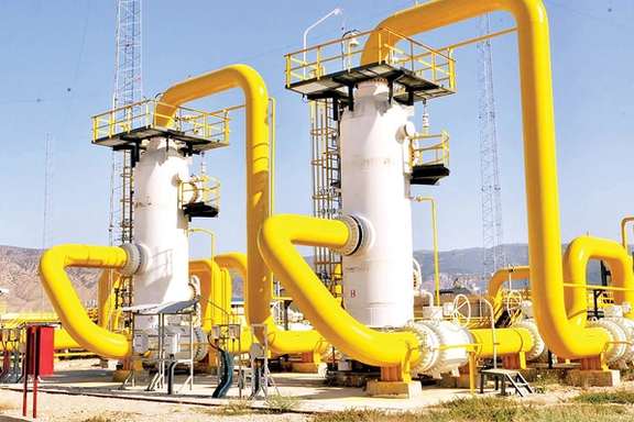 A natural gas installation in Iran