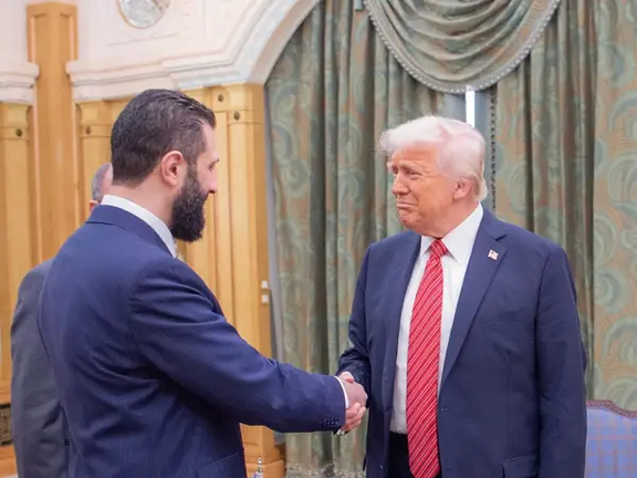 دیدار دونالد ترامپ و احمد الشرع در ریاض