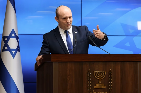 Naftali Bennett speaks during a news conference on economy in Jerusalem, July 6, 2021.