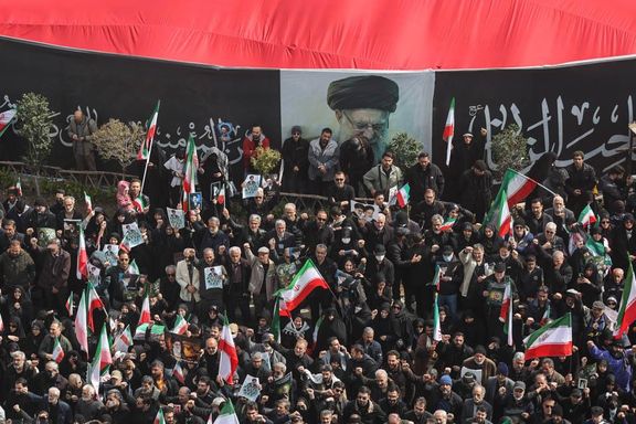 Crowds gather in a state funeral for military commanders killed in US-Israeli strikes, Tehran, Iran, March 11, 2026
