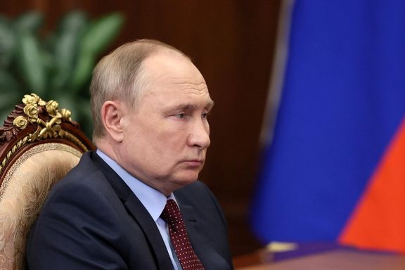 Russian President Vladimir Putin attends a meeting with a business leader in Moscow, March 2, 2022.