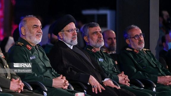 President Ebrahim Raisi and several commanders of Iran’s Revolutionary Guards