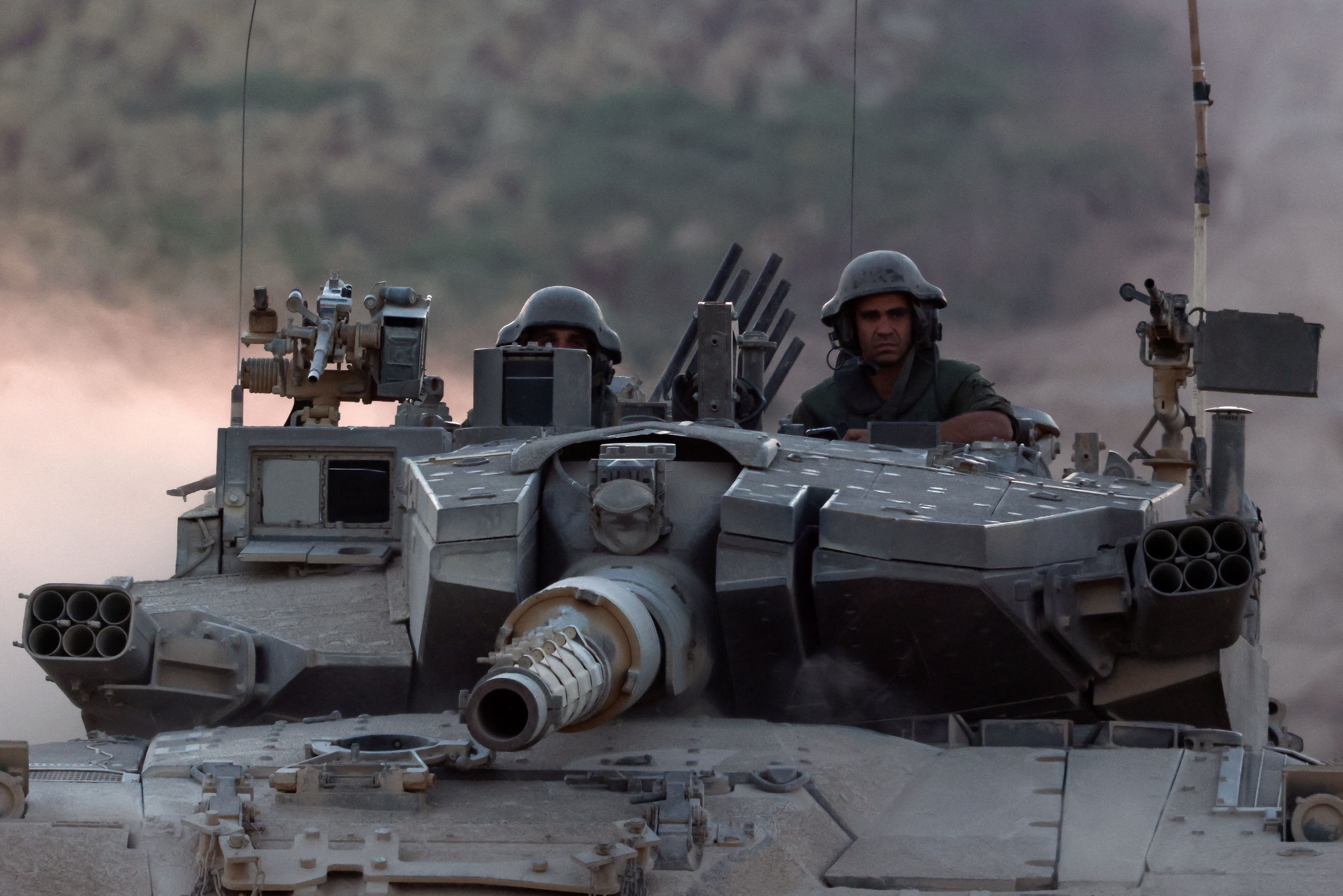 نیروهای اسرائیلی در نزدیکی مرز نوار غزه، ۱۹ تیر