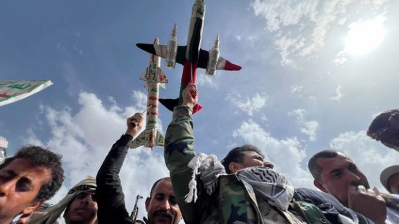 تظاهرات حوثیهای یمن در حمایت از فلسطین، صنعا، ۹ خرداد