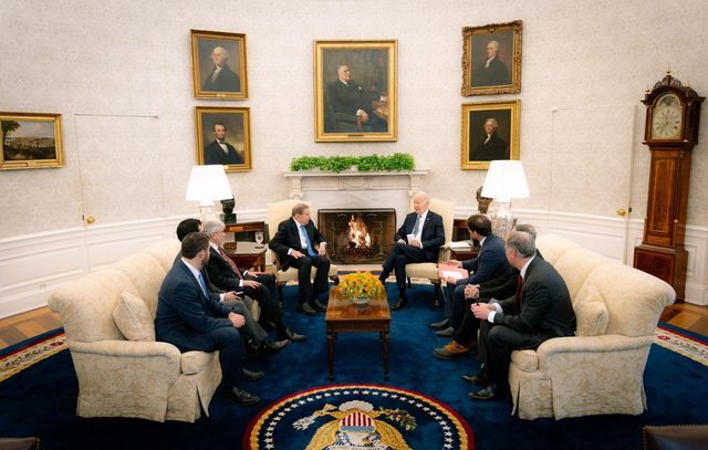 بایدن با رهبر مخالفان دولت ونزوئلا در کاخ سفید دیدار کرد