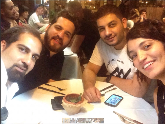 Peace mission in Madrid where Hussein El Hajj Hassan met with fellow Israeli activists Lior and Yoav, and another Iranian activist Farshad.