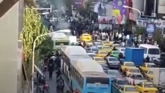 Protests in Tehran on Tuesday, Nov. 15