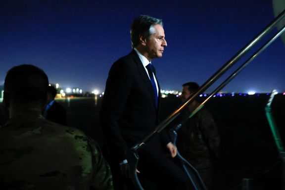 آنتونی بلینکن، وزیر خارجه آمریکا در جریان سفر خود به خاورمیانه، به عراق رفت