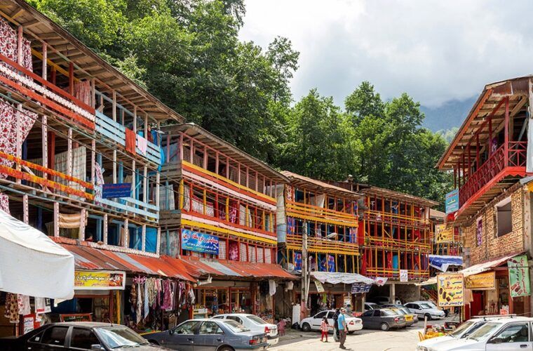 روستای امامزاده ابراهیم شفت پیش از آتش‌سوزی