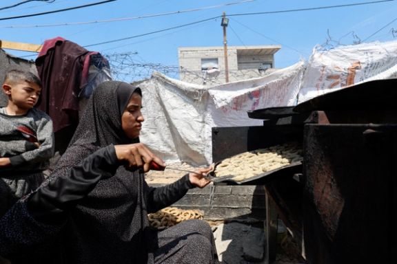 اردوگاه آوارگان فلسطینی در رفح، جنوب نوار غزه، ۲۰ فروردین