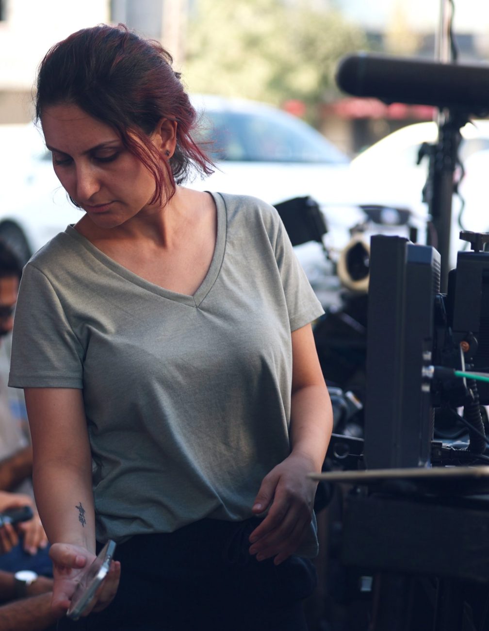 Donya Rad posted a behind-the-scene picture of herself in Tehran, Iran, September 22, 2025