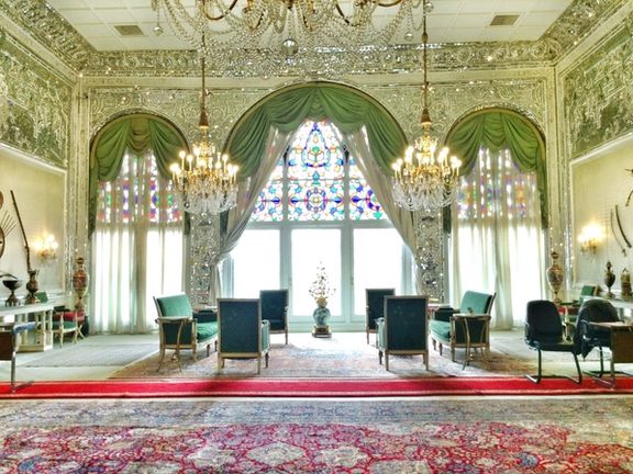 Interior of Niavaran palace which is now a museum open to the public in Northern Tehran.