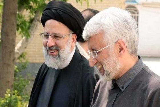 President Ebrahim Raisi and Saeed Jalili in September 2021