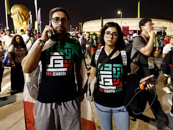 پیراهنهای «زن زندگی آزادی» صدای معترضان ایرانی در قطر شد