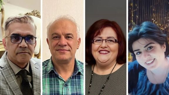 From left: Nasser Navard Gol-Tapeh, Joseph and Lida Shahbazian, and Aida Najaflou, file photo via Article 18 rights group