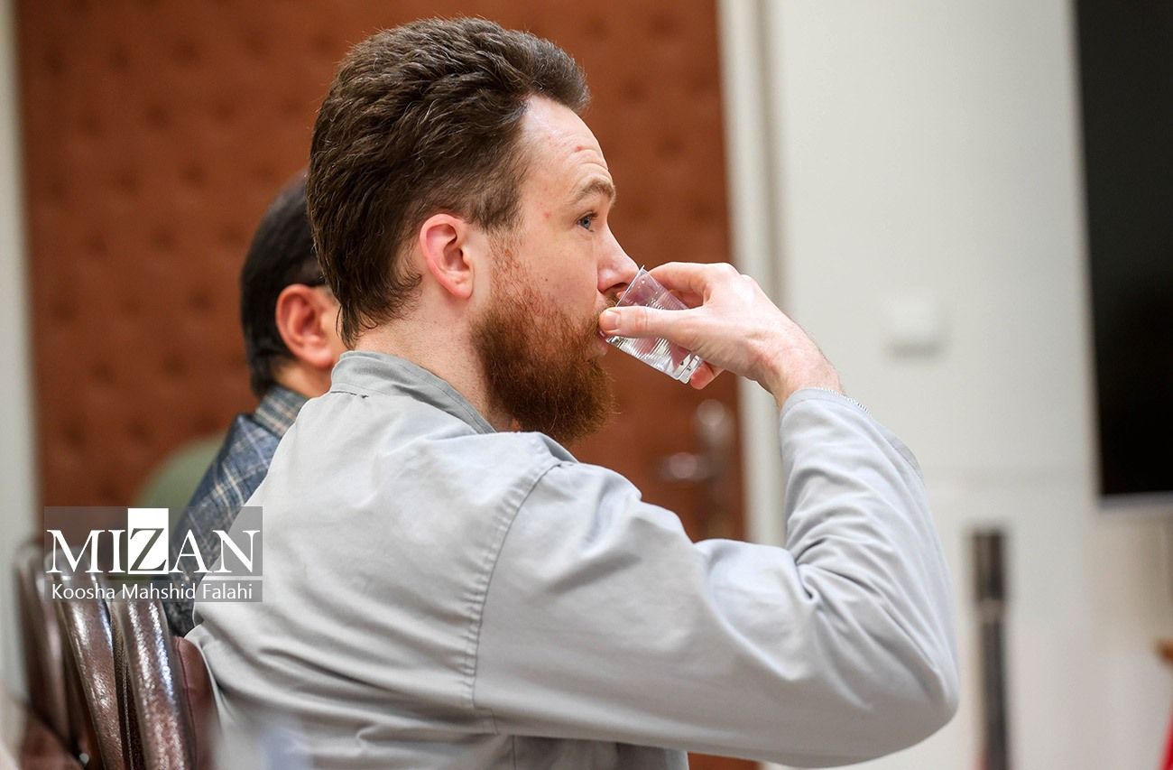 Swedish EU employee Johan Floderus attends a court session in Tehran, Iran, January 28, 2024.