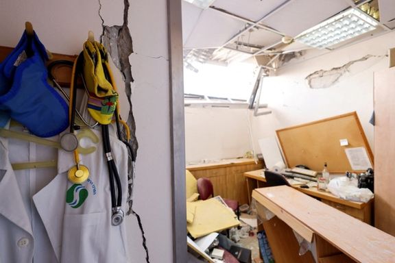 ویرانیهای برجا مانده در پی حمله موشکی جمهوری اسلامی به بیمارستان سوروکا