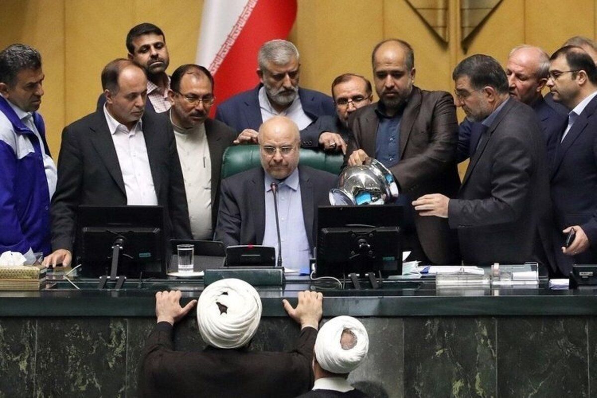 Iranian parliament Speaker Mohammad Bagher Ghalibaf   