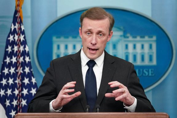US White House national security adviser Jake Sullivan speaks at a press briefing at the White House in Washington, US.