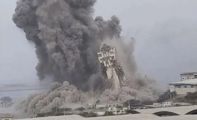 Chabahar Maritime Tower destroyed in a US airstrike