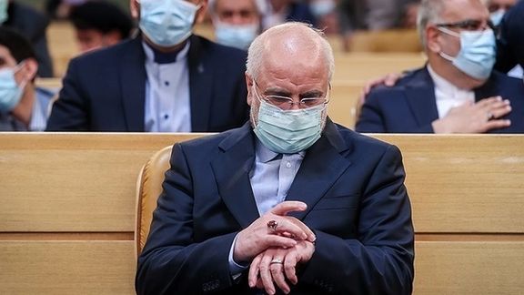 Mohammad Bagher Ghalibaf in a meeting with government members, April 18, 2022