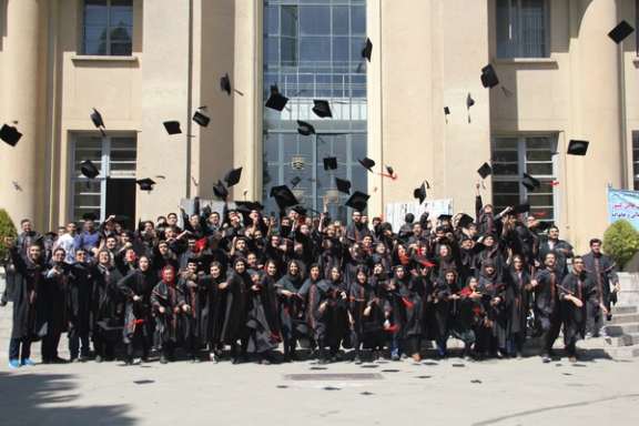 A graduation ceremony at the University of Tehran