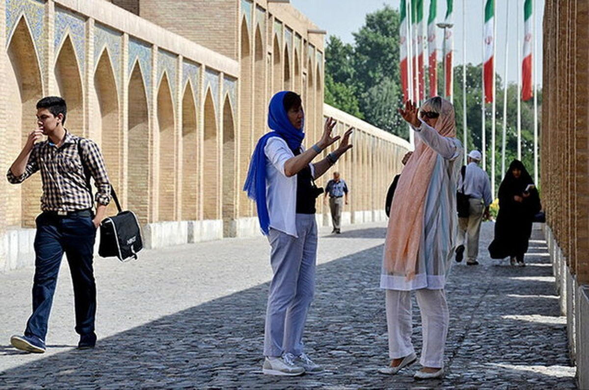 Foreign tourists in Iran