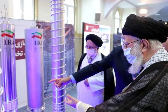 Iran's Supreme Leader Ayatollah Ali Khamenei visits the Iranian centrifuges in Tehran, Iran June 11, 2023.