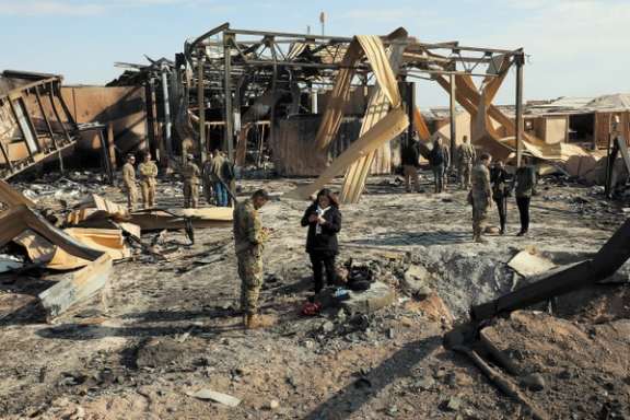 Ayn al-Asad airbase after missile attacks on January 13, 2020