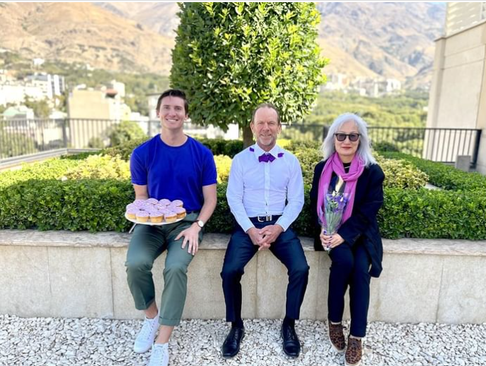 The Australian embassy in Tehran celebrated the 'Wear it Purple Day', the annual LGBTIQA+ awareness day.