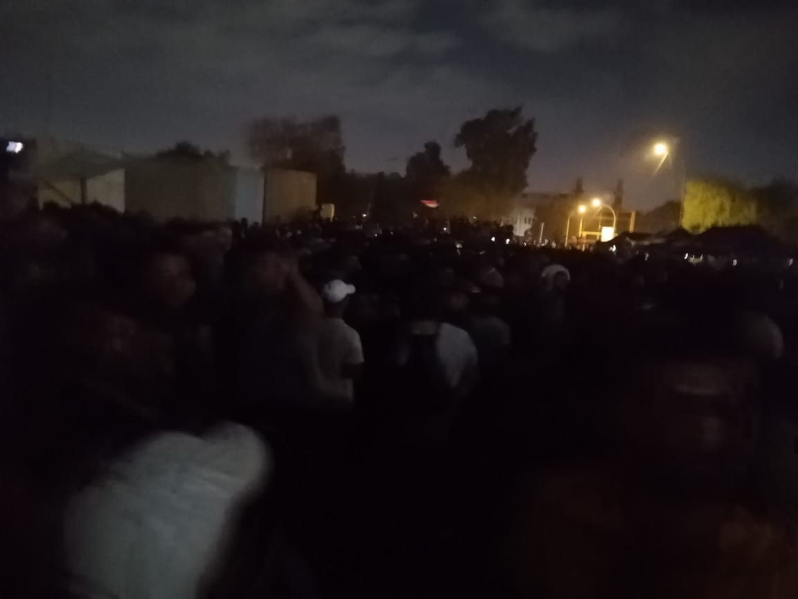 گروه‌های مورد حمایت ایران دراعتراض به نتایج انتخابات عراق مقابل منطقه سبز بغداد تجمع کردند