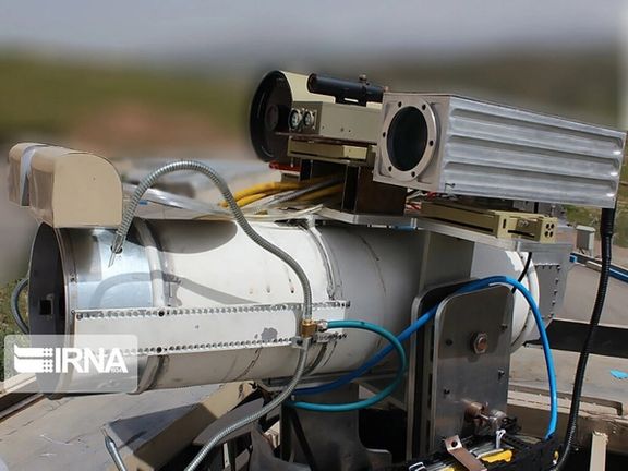A photo published by IRNA shows what Iran says is a laser weapon.