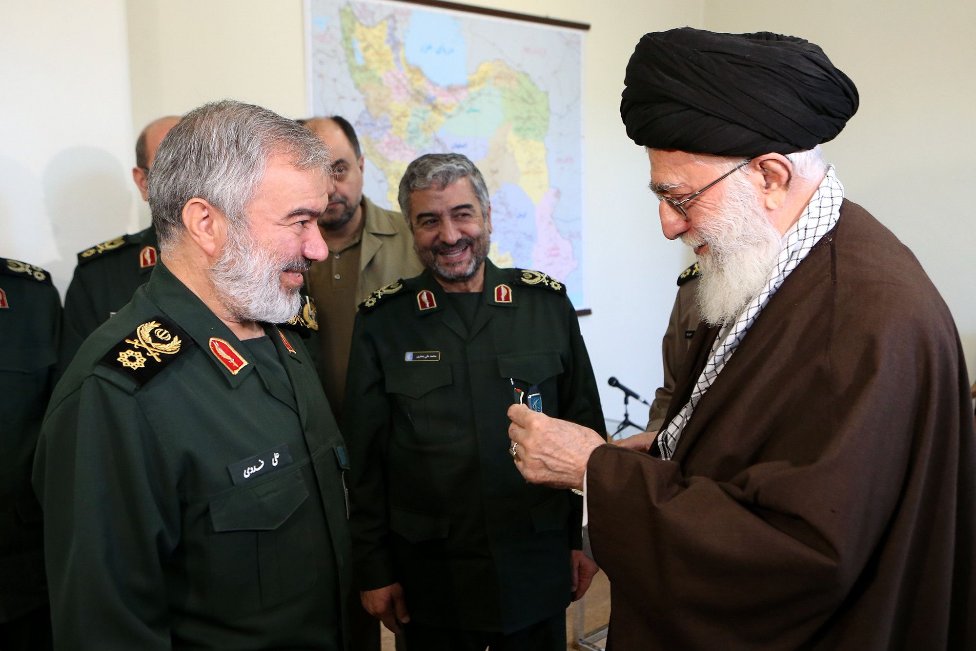 IRGC Deputy Commander Brigadier General Ali Fadavi (left)