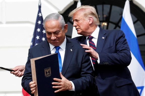 Israel's Prime Minister Benjamin Netanyahu and US President Donald Trump.