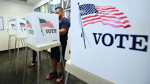 An American voter casting his ballot